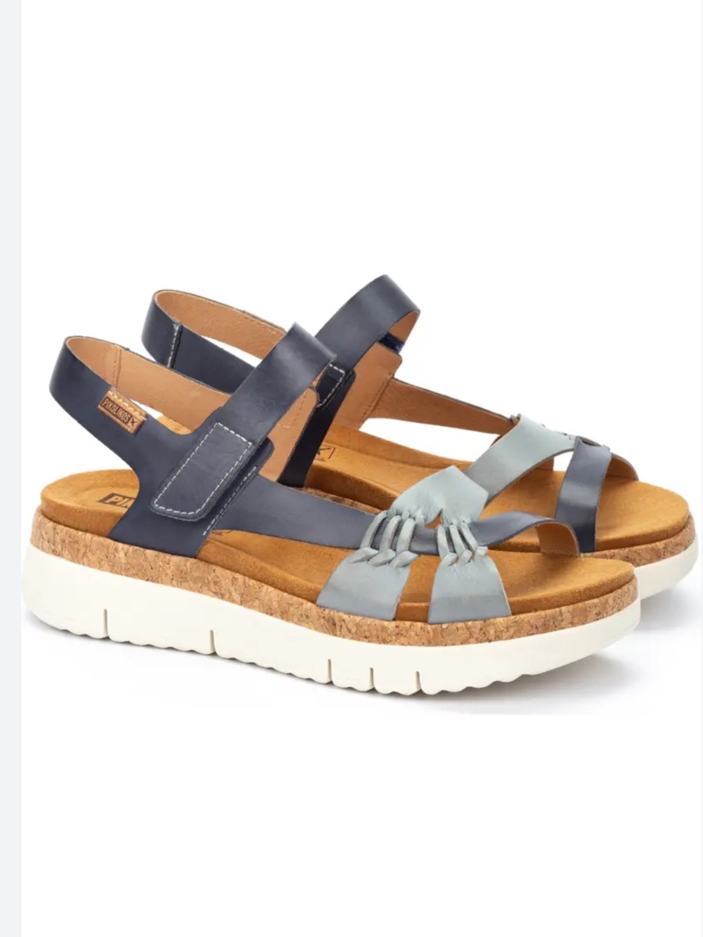 Pikolinos Palma Wedge Sandal, Denim, Size EU41/US10-10.5, NWOT Display pair - Picture 2 of 11
